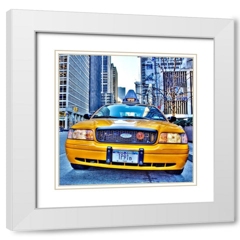 1P91 White Modern Wood Framed Art Print with Double Matting by Terrible, Aurelien