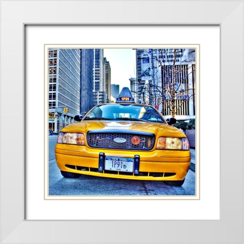 1P91 White Modern Wood Framed Art Print with Double Matting by Terrible, Aurelien