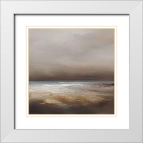 Revival II White Modern Wood Framed Art Print with Double Matting by Bennett, Paul