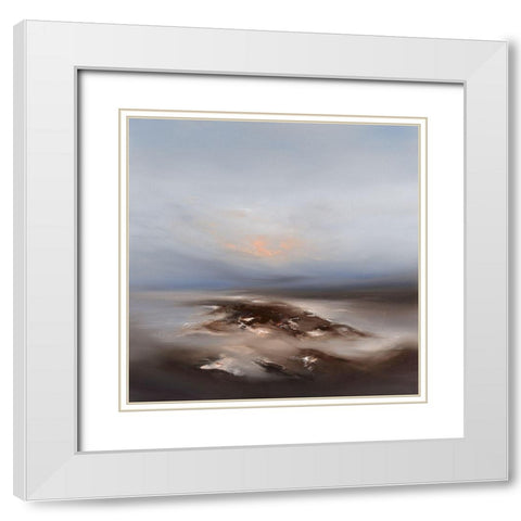 Darkness Descends I White Modern Wood Framed Art Print with Double Matting by Bennett, Paul