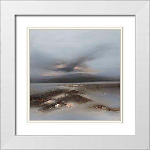 Darkness Descends II White Modern Wood Framed Art Print with Double Matting by Bennett, Paul