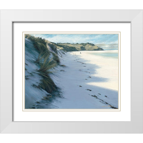 Bay I White Modern Wood Framed Art Print with Double Matting by Atkinson, Caroline