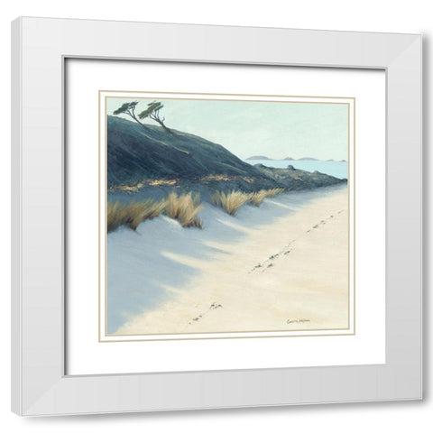 Bay Shadows White Modern Wood Framed Art Print with Double Matting by Atkinson, Caroline