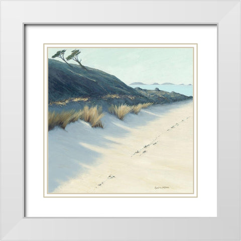 Bay Shadows White Modern Wood Framed Art Print with Double Matting by Atkinson, Caroline