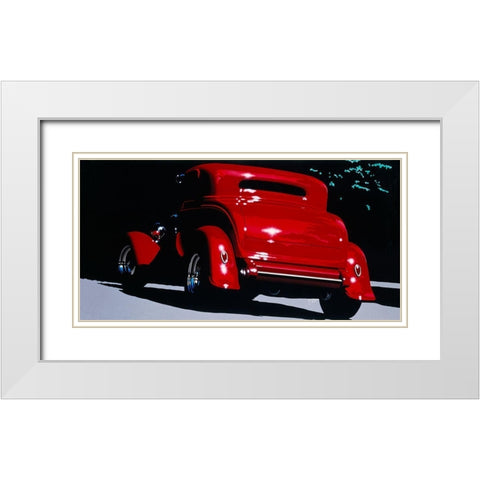 Shadow White Modern Wood Framed Art Print with Double Matting by Tempier, Guy