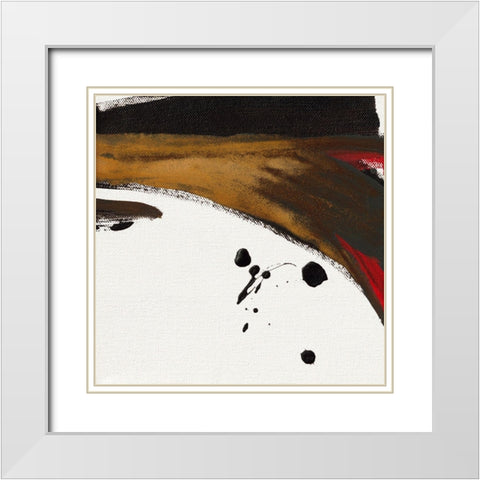 Ohne Titel IV White Modern Wood Framed Art Print with Double Matting by Decker, Regina