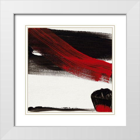 Ohne Titel VIII White Modern Wood Framed Art Print with Double Matting by Decker, Regina