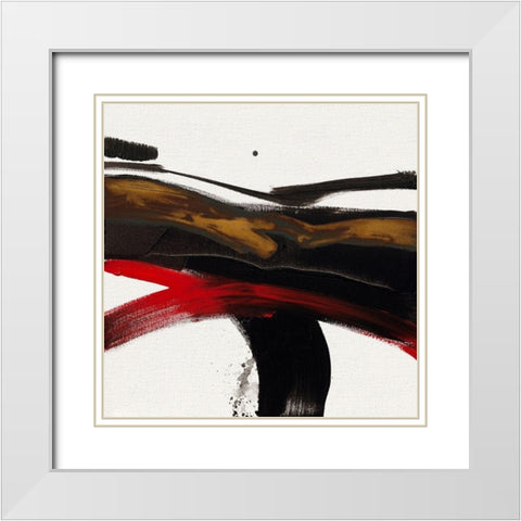 Ohne Titel IX White Modern Wood Framed Art Print with Double Matting by Decker, Regina