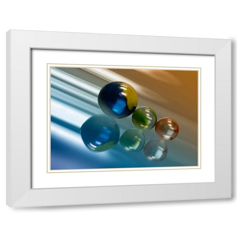 Speed White Modern Wood Framed Art Print with Double Matting by Steger, Uwe