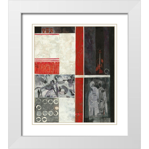 Weisst Du noch White Modern Wood Framed Art Print with Double Matting by Molfenter, Erika