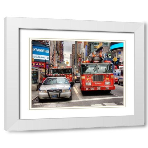 First Scene White Modern Wood Framed Art Print with Double Matting by Terrible, Aurelien