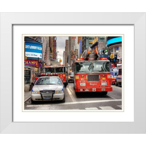 First Scene White Modern Wood Framed Art Print with Double Matting by Terrible, Aurelien