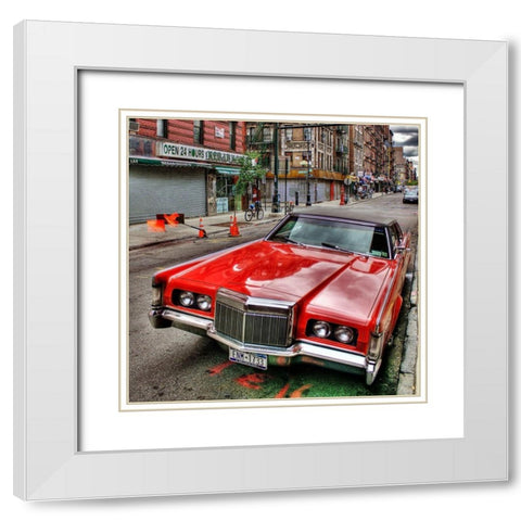 Alphabet City White Modern Wood Framed Art Print with Double Matting by Terrible, Aurelien