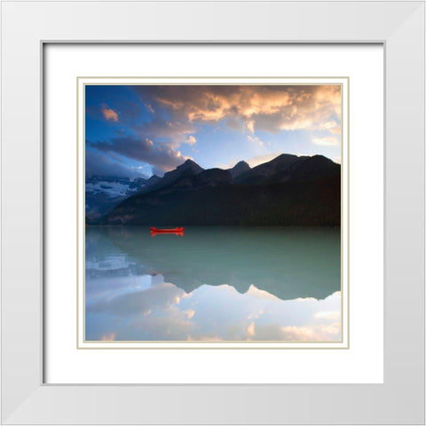 West Alberta - Silence White Modern Wood Framed Art Print with Double Matting by Brommelhorster, Ulf
