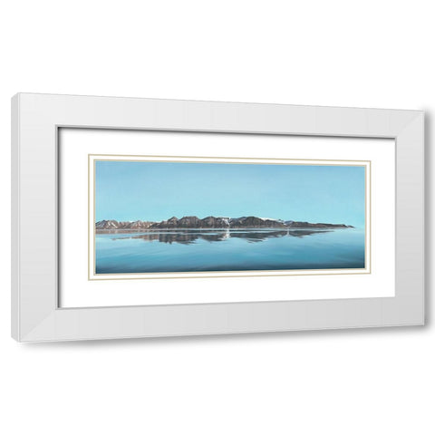 Arctic reflection White Modern Wood Framed Art Print with Double Matting by Reader, Dawn