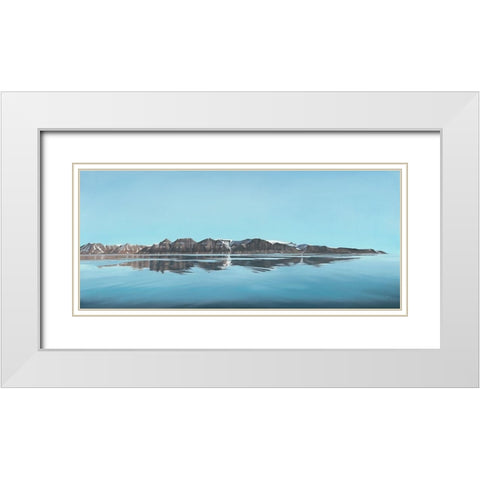 Arctic reflection White Modern Wood Framed Art Print with Double Matting by Reader, Dawn