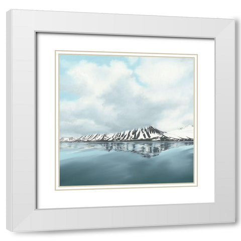 Rising clouds White Modern Wood Framed Art Print with Double Matting by Reader, Dawn