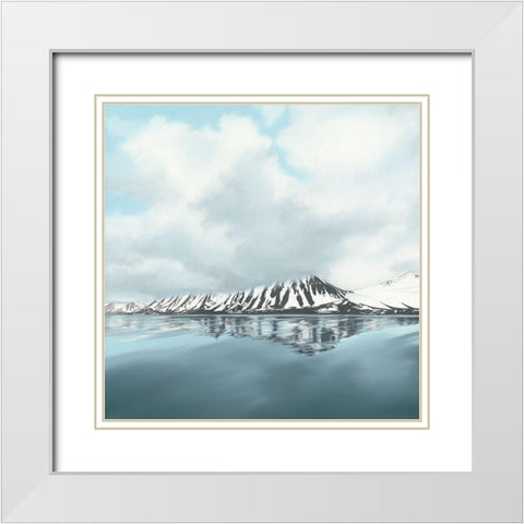 Rising clouds White Modern Wood Framed Art Print with Double Matting by Reader, Dawn