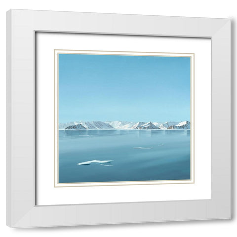 Arctic silence White Modern Wood Framed Art Print with Double Matting by Reader, Dawn