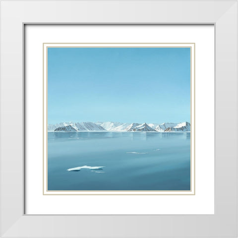 Arctic silence White Modern Wood Framed Art Print with Double Matting by Reader, Dawn