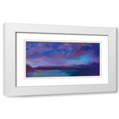 Grand Baie nuit III White Modern Wood Framed Art Print with Double Matting by Mazur-Devaux, Ewa