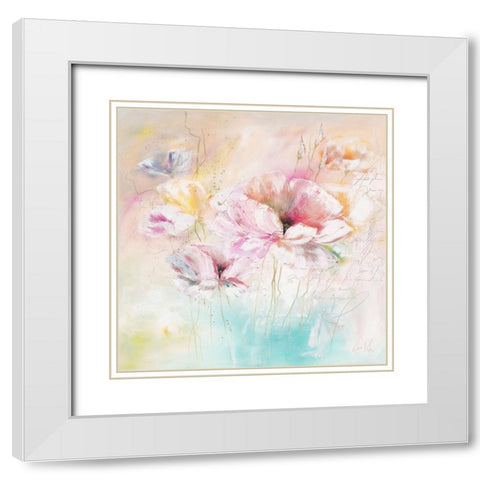 Le jardin d Amelie IV White Modern Wood Framed Art Print with Double Matting by Zacher-Finet, Isabelle