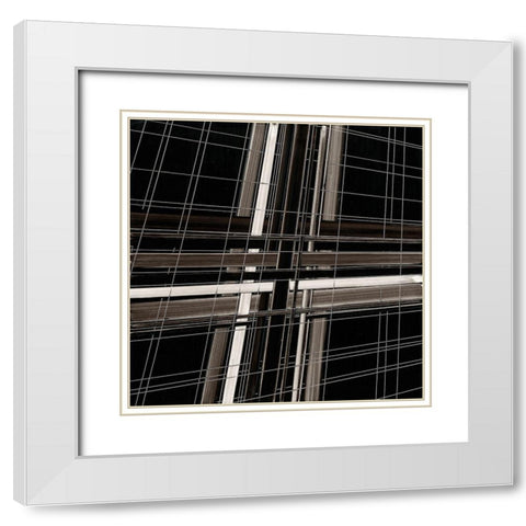 BW1740610 White Modern Wood Framed Art Print with Double Matting by NADAL