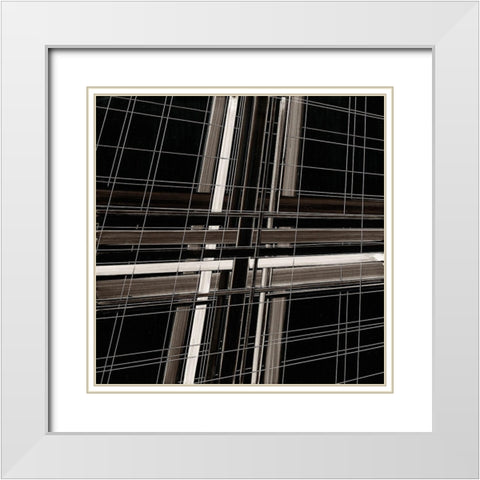 BW1740610 White Modern Wood Framed Art Print with Double Matting by NADAL