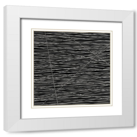 BW2361109 White Modern Wood Framed Art Print with Double Matting by NADAL