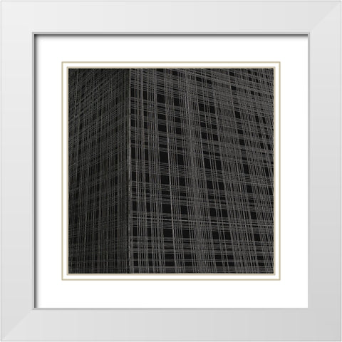 BW210211 White Modern Wood Framed Art Print with Double Matting by NADAL