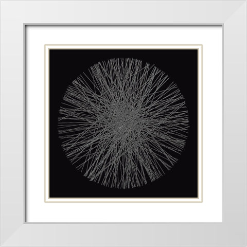 BW1130211 White Modern Wood Framed Art Print with Double Matting by NADAL