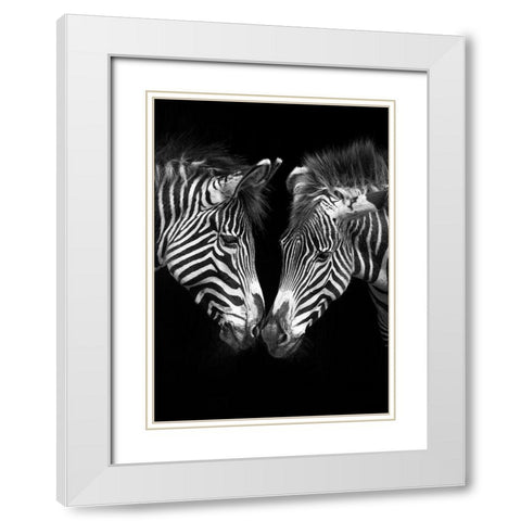 The Nearness of You White Modern Wood Framed Art Print with Double Matting by Cano, Marina