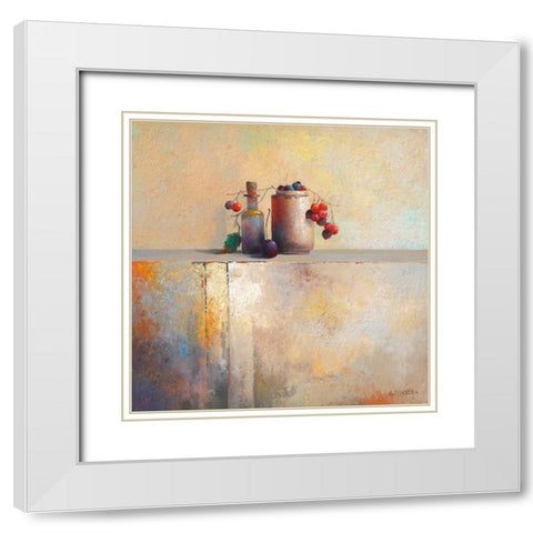 No Title I White Modern Wood Framed Art Print with Double Matting by Dijkstra, Evert
