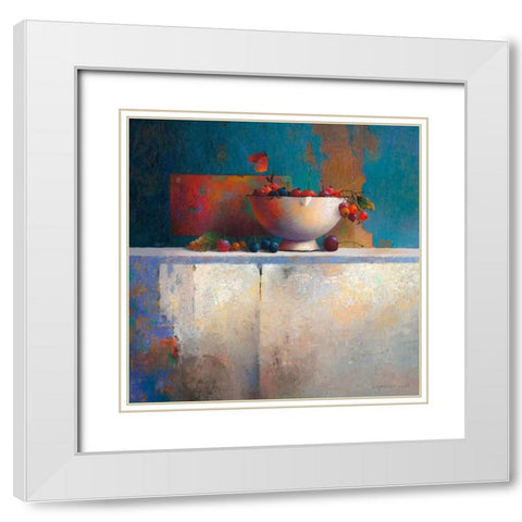 No Title II White Modern Wood Framed Art Print with Double Matting by Dijkstra, Evert
