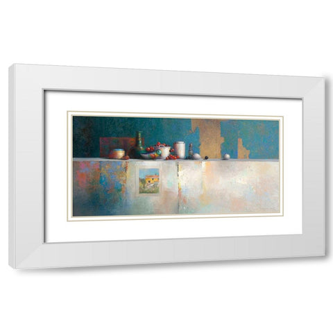 No Title III White Modern Wood Framed Art Print with Double Matting by Dijkstra, Evert