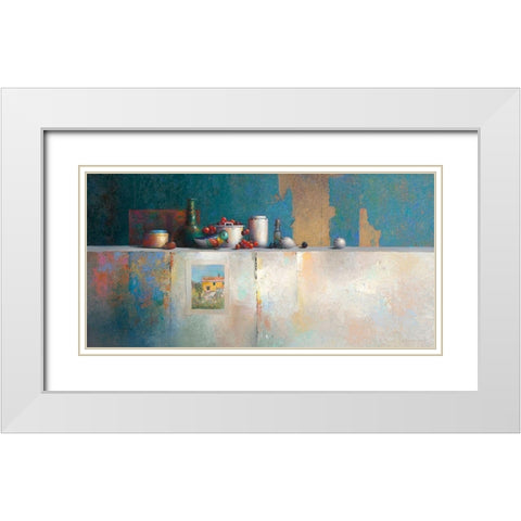 No Title III White Modern Wood Framed Art Print with Double Matting by Dijkstra, Evert