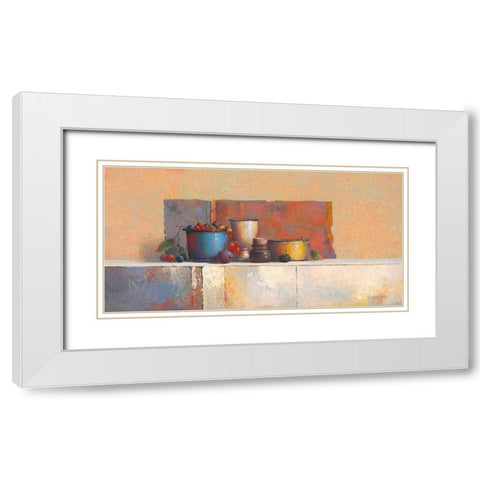 No Title IV White Modern Wood Framed Art Print with Double Matting by Dijkstra, Evert