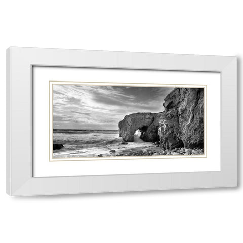 Cote Sauvage White Modern Wood Framed Art Print with Double Matting by Seidel, Leo