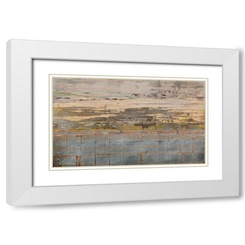 oresund White Modern Wood Framed Art Print with Double Matting by Richter-Armgart, Rose