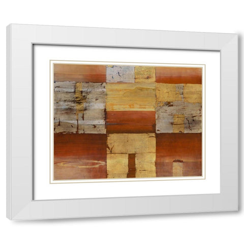 Deep Horizon White Modern Wood Framed Art Print with Double Matting by Richter-Armgart, Rose