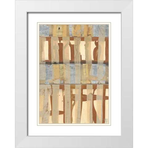Cosinus White Modern Wood Framed Art Print with Double Matting by Richter-Armgart, Rose