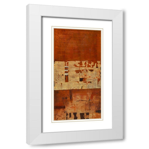 Durham White Modern Wood Framed Art Print with Double Matting by Richter-Armgart, Rose