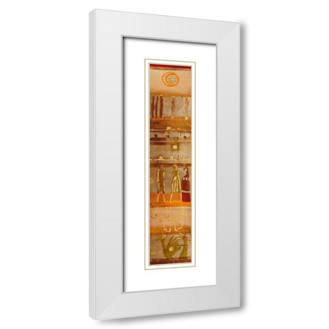 Nil White Modern Wood Framed Art Print with Double Matting by Richter-Armgart, Rose