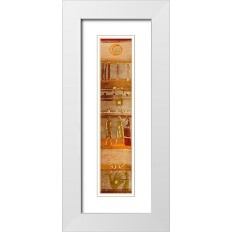 Nil White Modern Wood Framed Art Print with Double Matting by Richter-Armgart, Rose