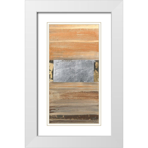 Razul White Modern Wood Framed Art Print with Double Matting by Richter-Armgart, Rose