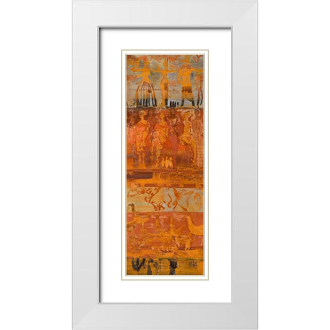 Bali White Modern Wood Framed Art Print with Double Matting by Richter-Armgart, Rose