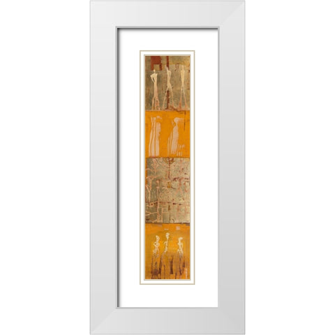 Kaleb White Modern Wood Framed Art Print with Double Matting by Richter-Armgart, Rose