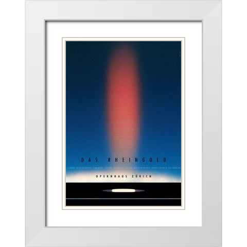 Das Rheingold White Modern Wood Framed Art Print with Double Matting by Geissbuhler, K. Domenic