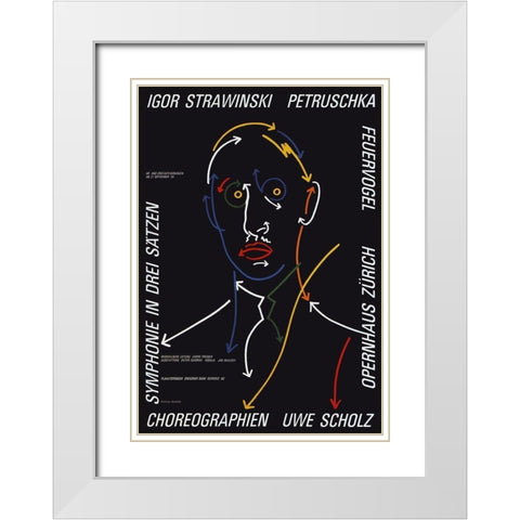Igor Strawinski White Modern Wood Framed Art Print with Double Matting by Geissbuhler, K. Domenic