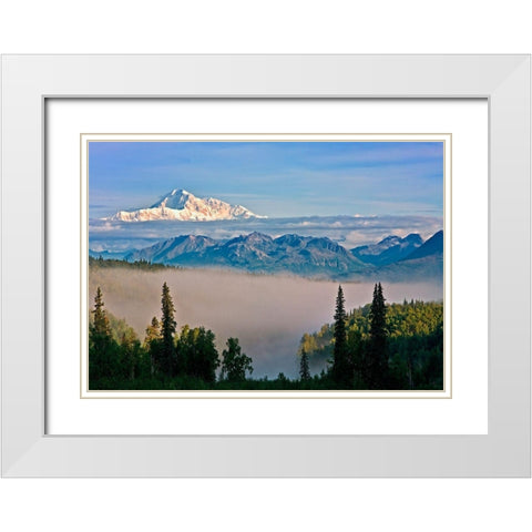 Alaska 13 White Modern Wood Framed Art Print with Double Matting by Ernemann, Lothar